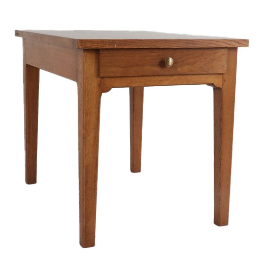 French oak table with drawer c. 1950