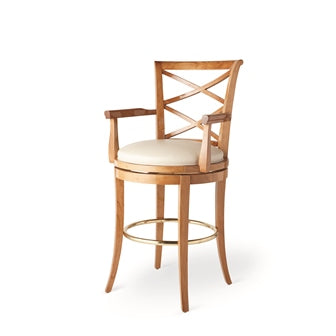 Cole Bar Stool in Platinum