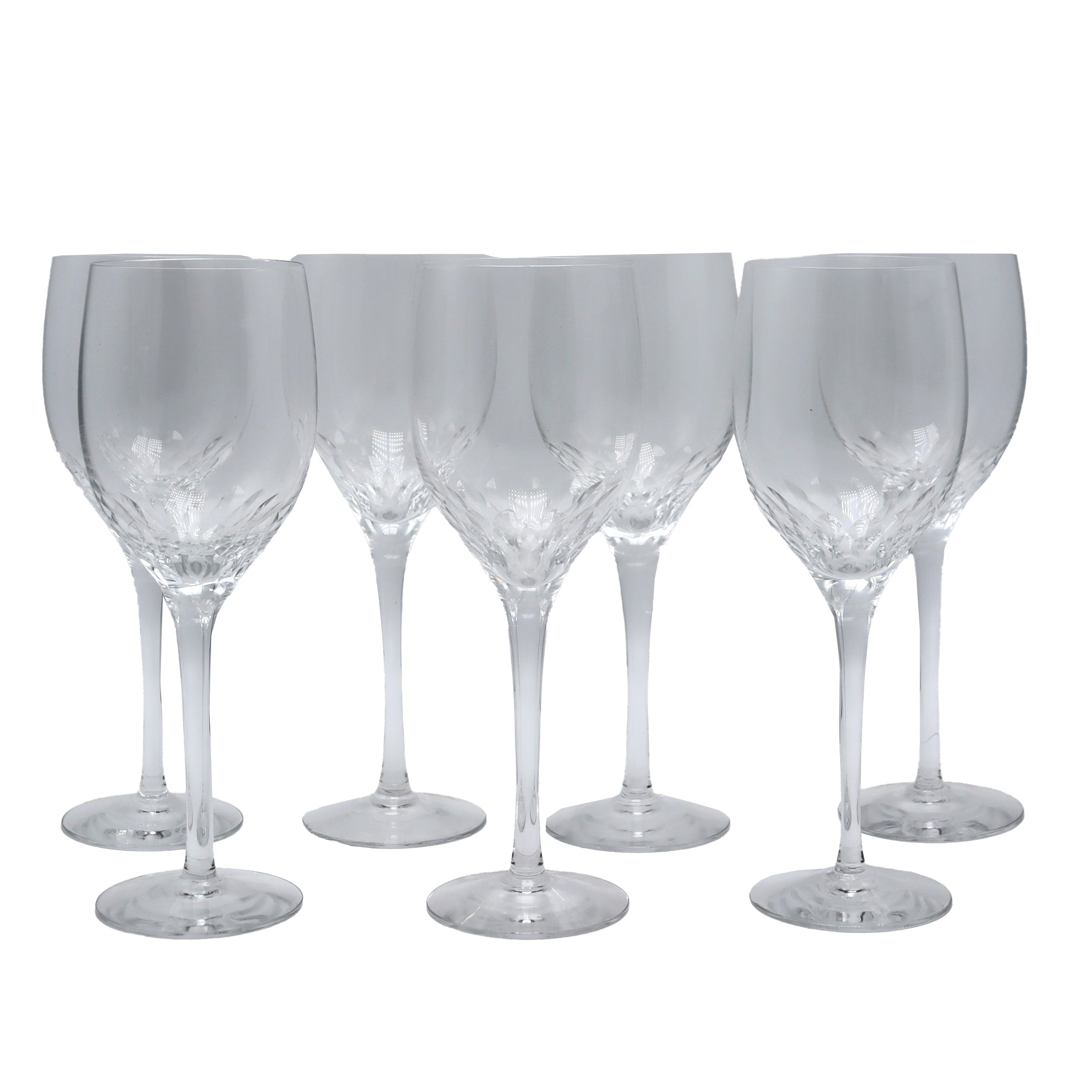 Set of 7 Orrefors Prelude water goblets, c. 1950