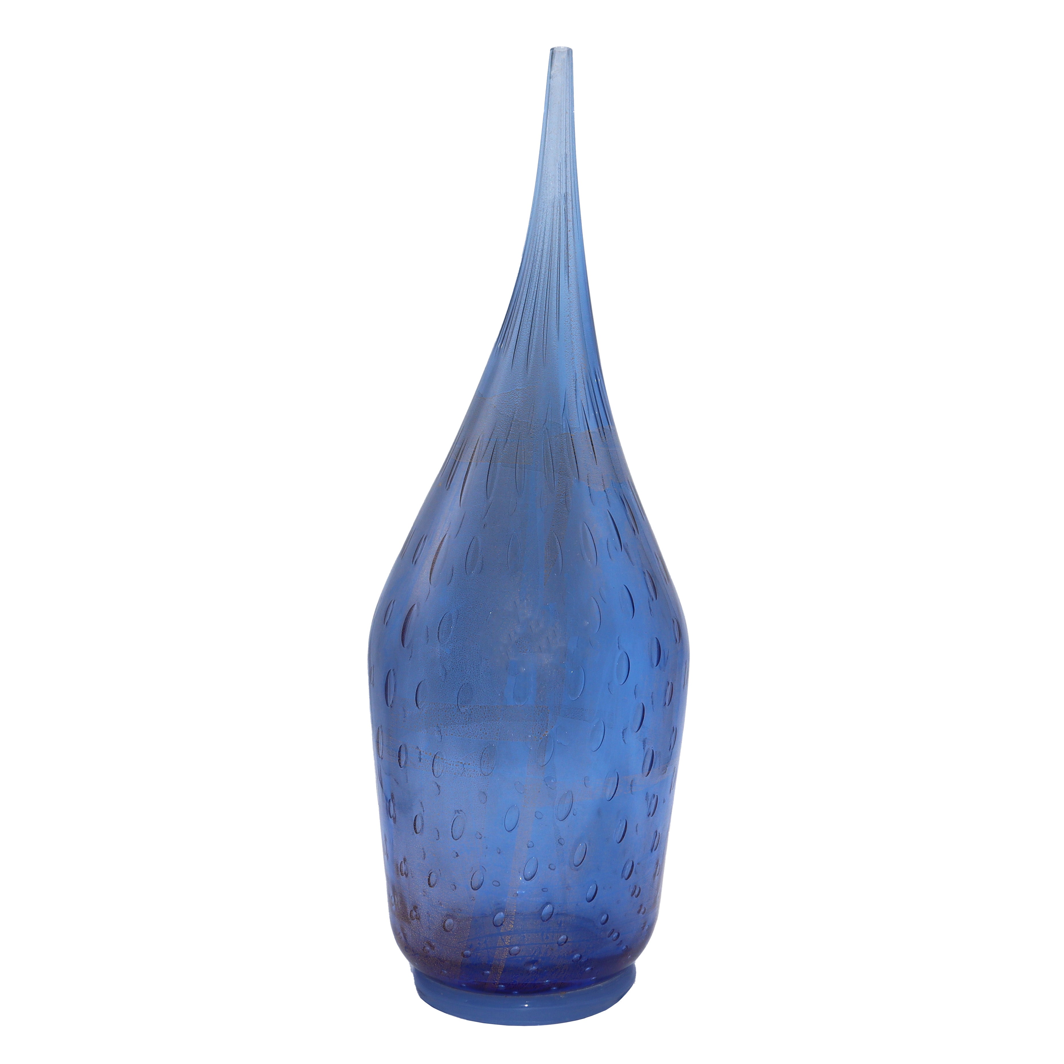 Iris Murano glass vase with bullicante & gold inclusions, c. 1960