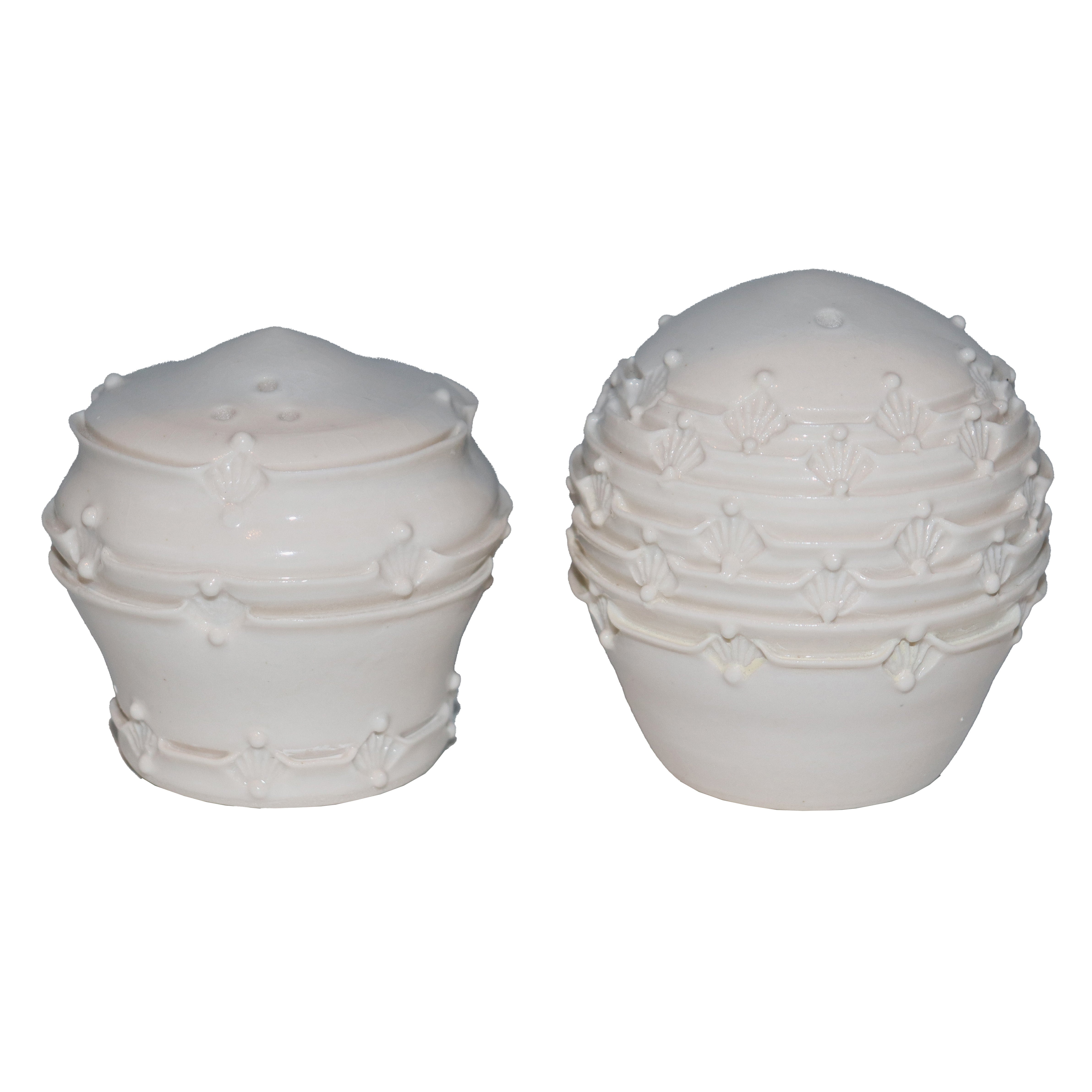 Ivory Porcelain Salt & Pepper Shakers