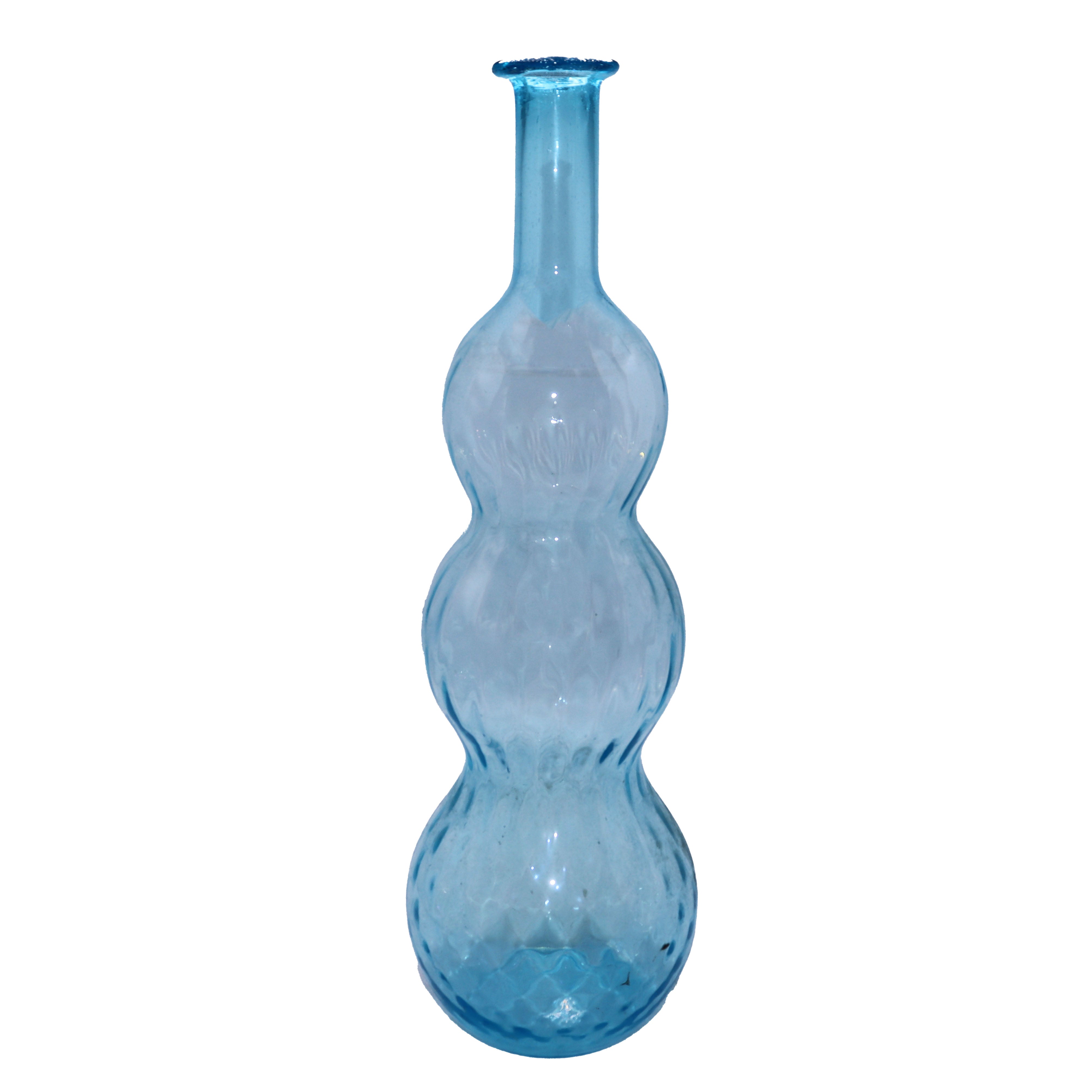 Blue & Clear Empoli vase, c. 1960