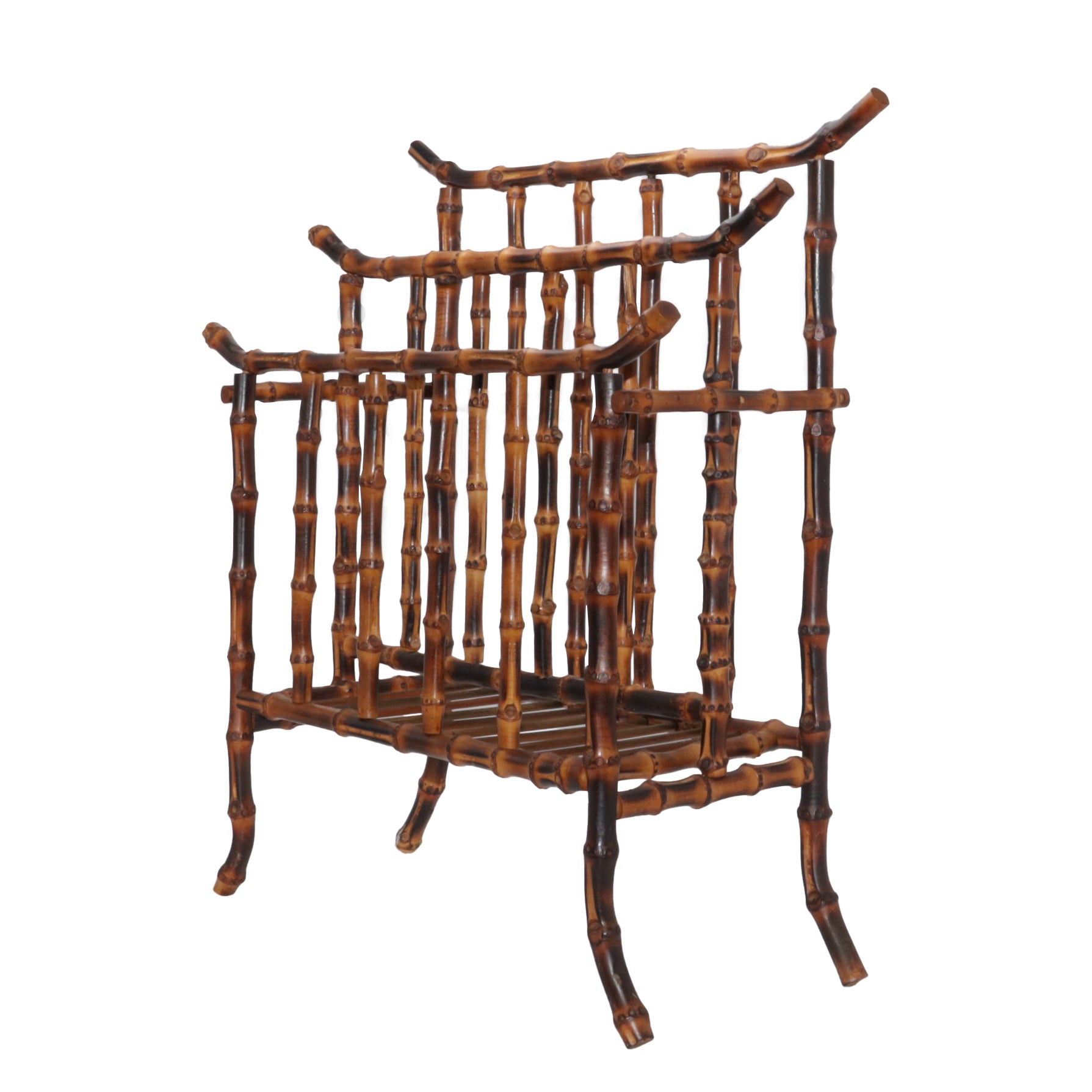 Vintage Bamboo magazine rack, c. 1960