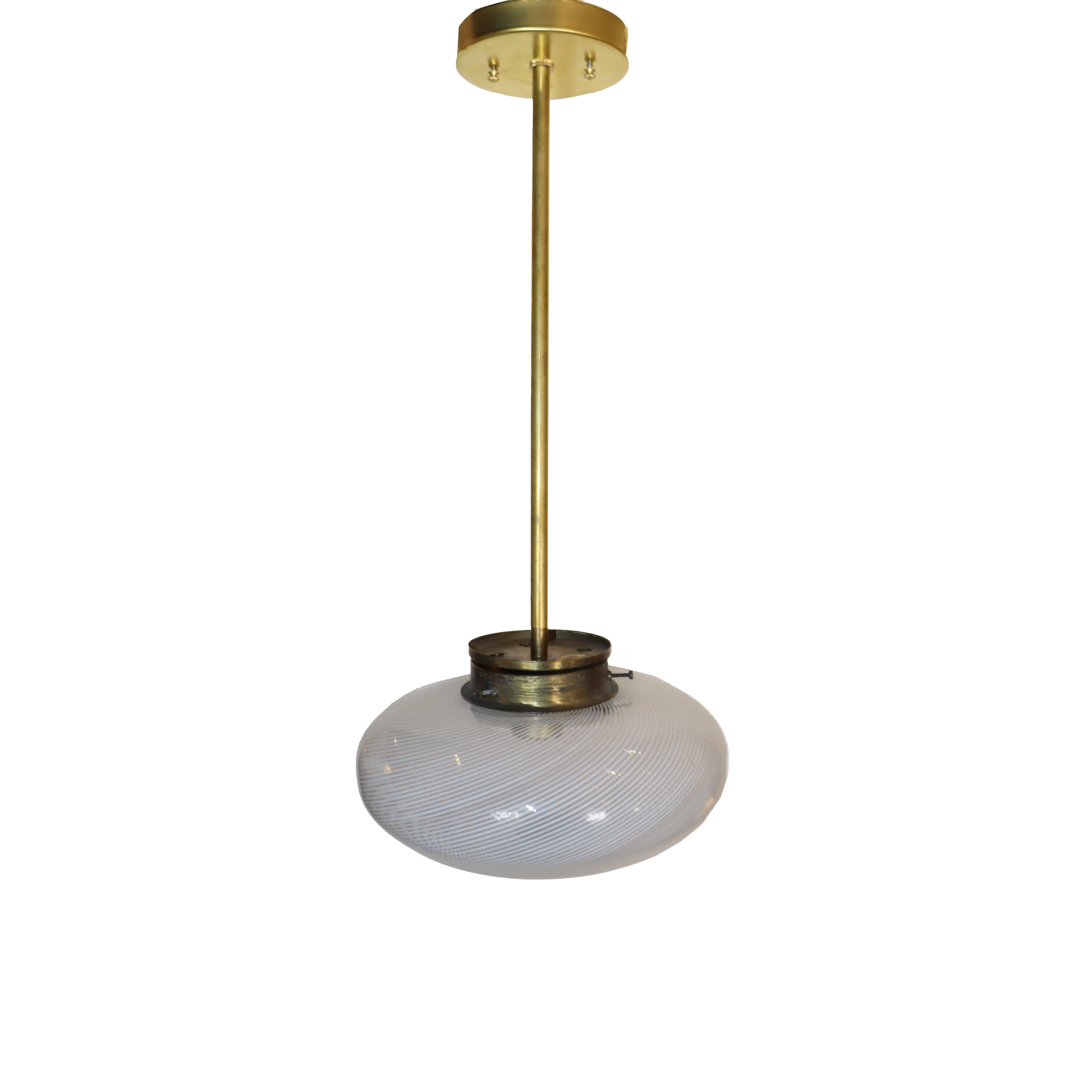Vintage Italian Murano swirl pendant, c. 1950