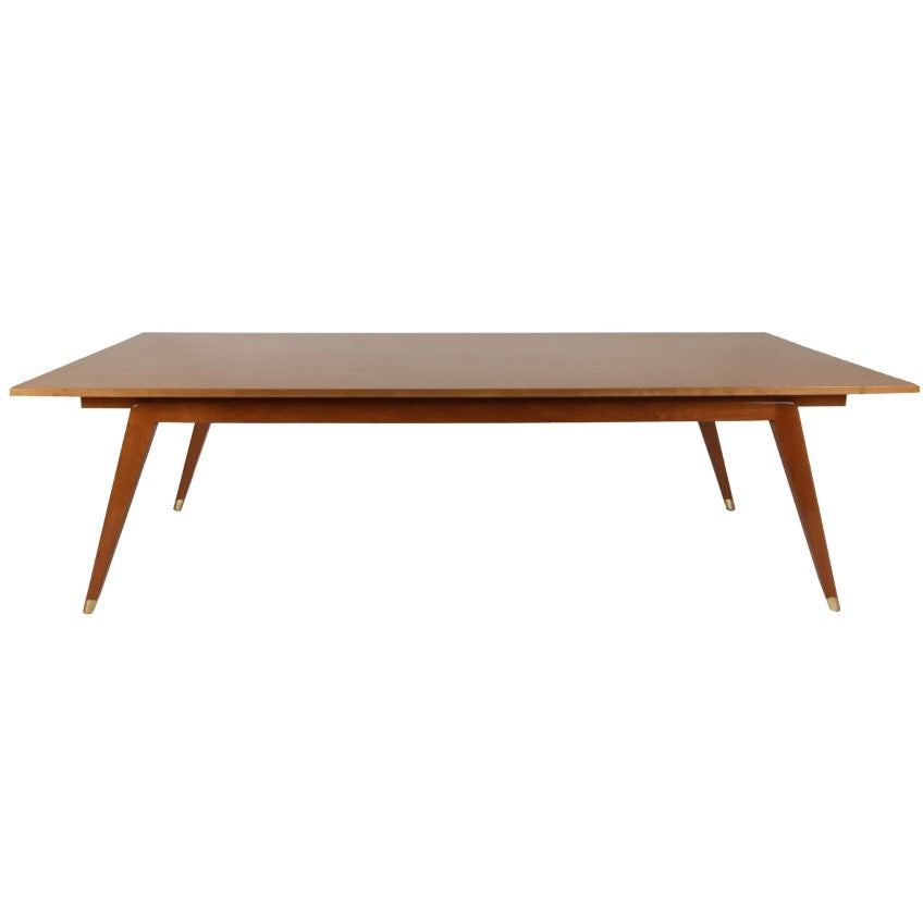 Italian style dining table with brass sabots