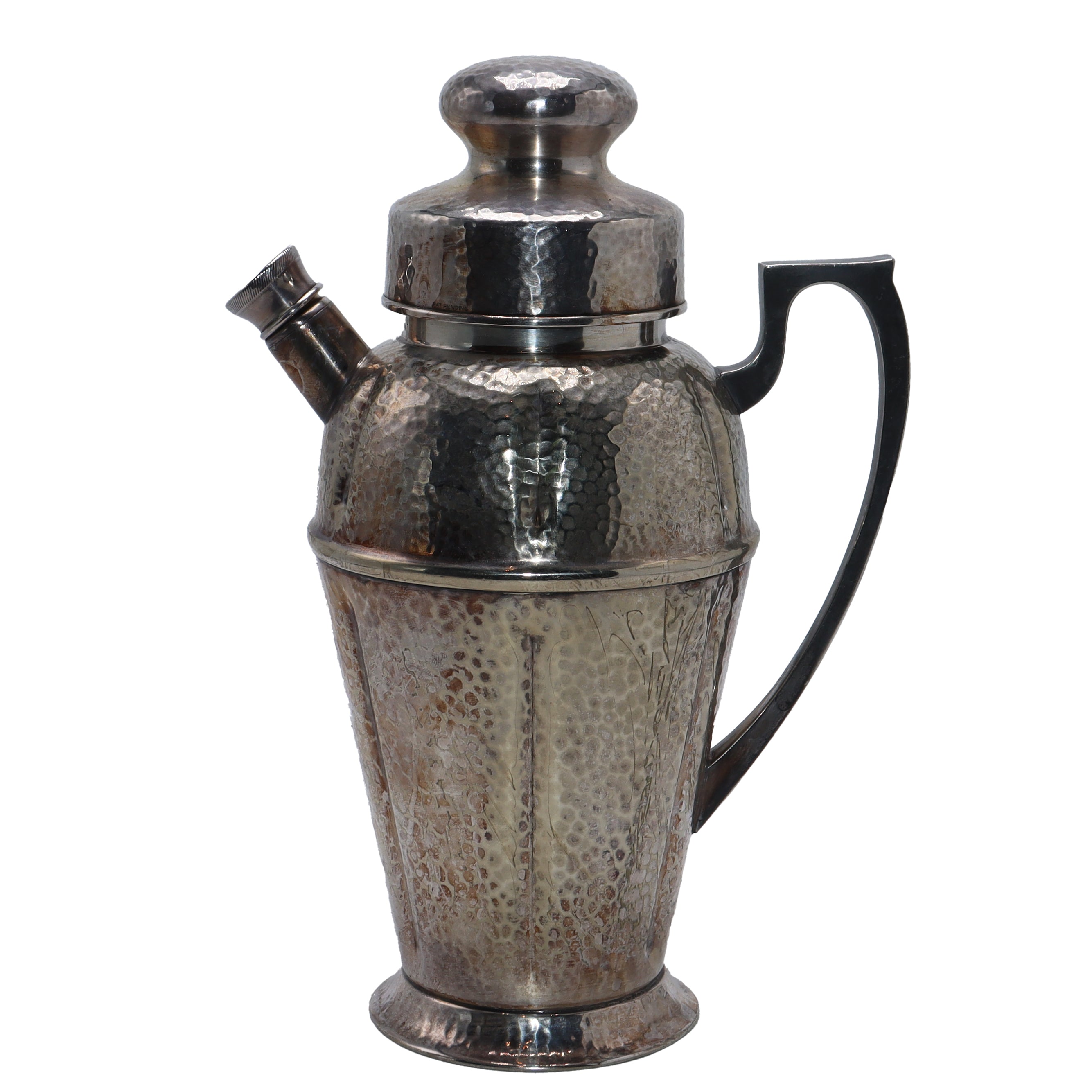 Silver plated Bernard Rice & Sons cocktail shaker, c. 1960