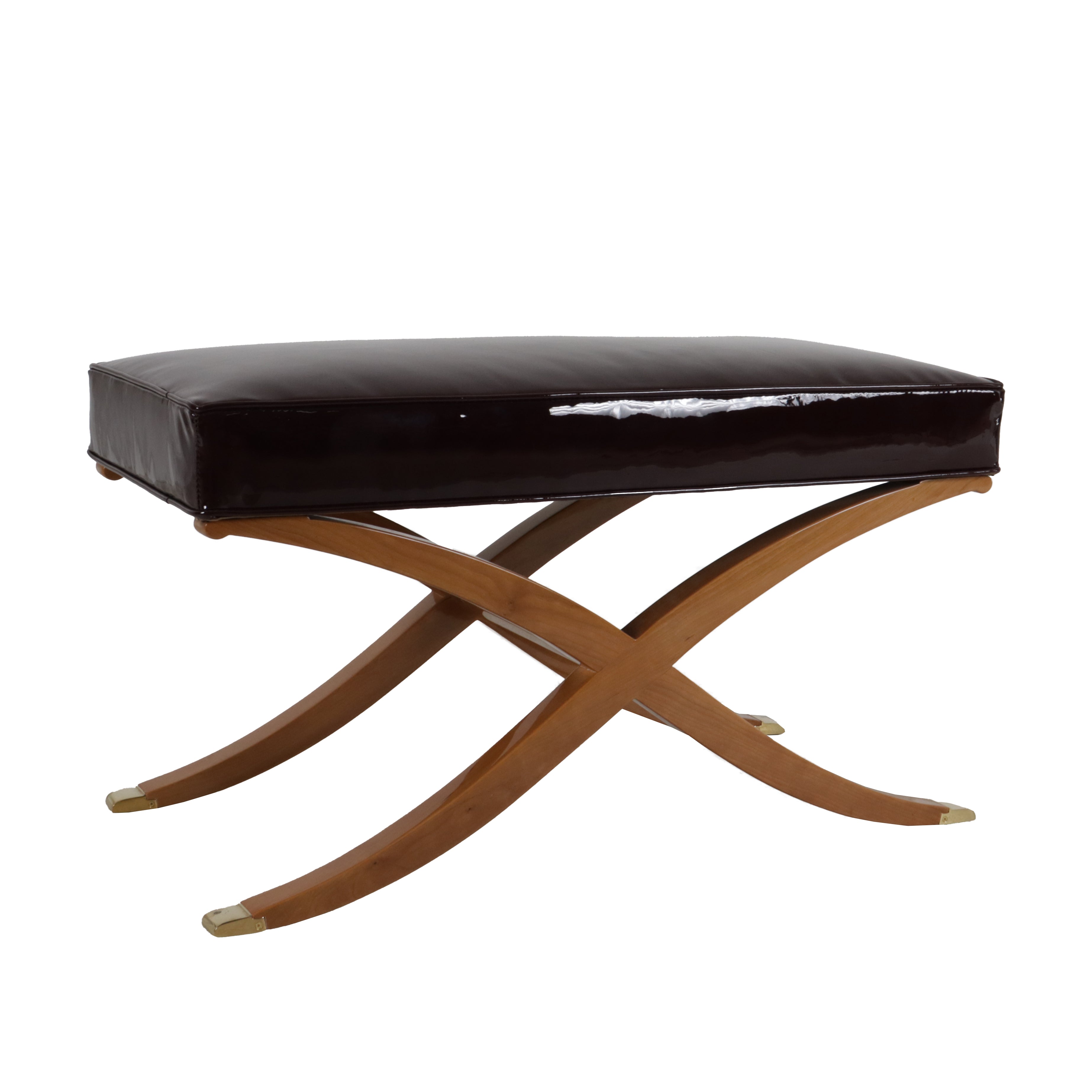 Claudette Bench in Burgundy