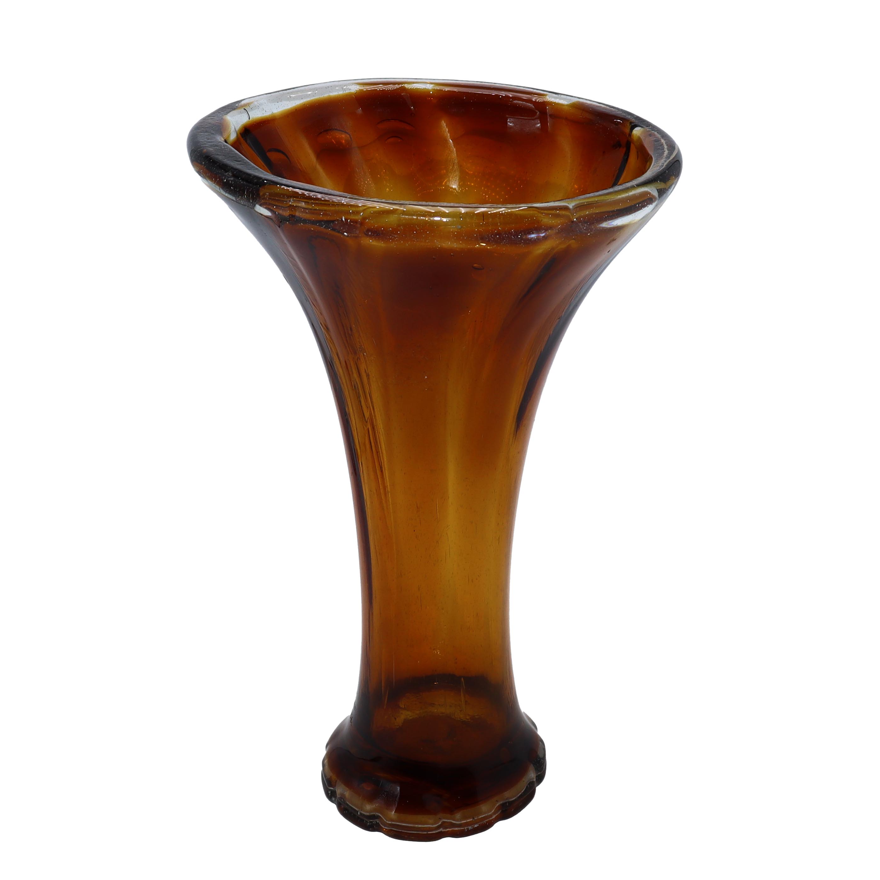 Amber Murano vase, c. 1960