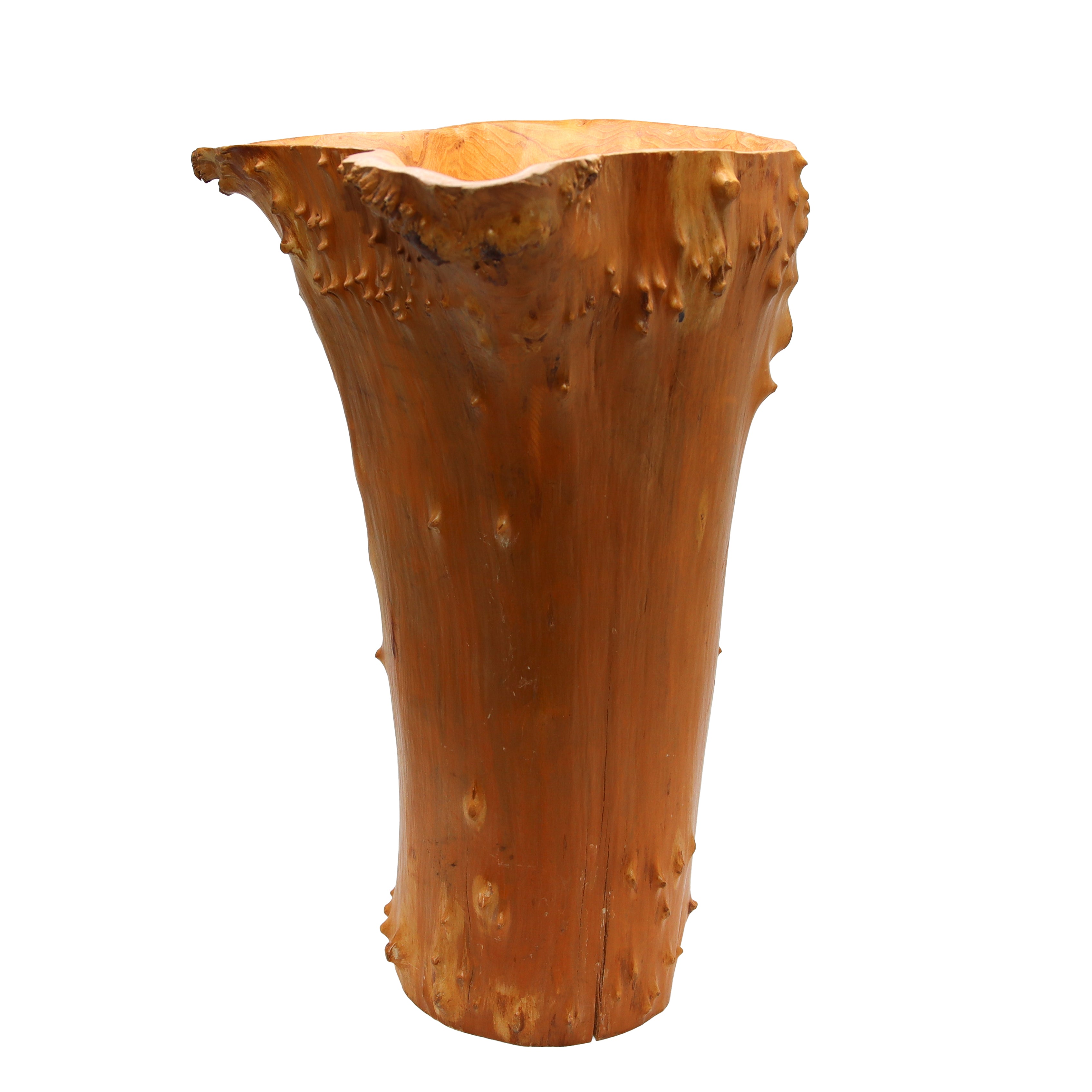 Large birds eye maple centerpiece, c. 1970