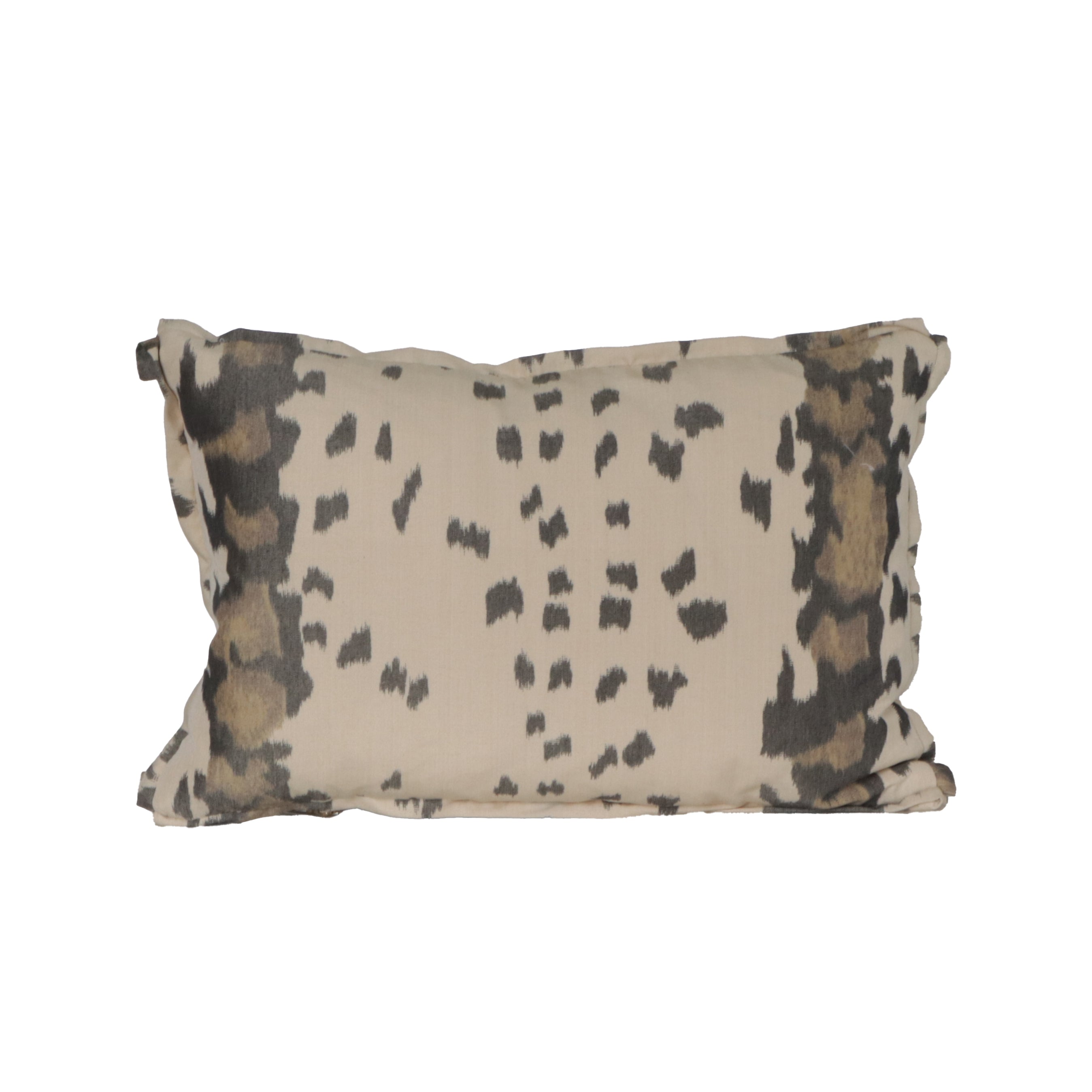 Pair of leopard patterned lumbar Pillows