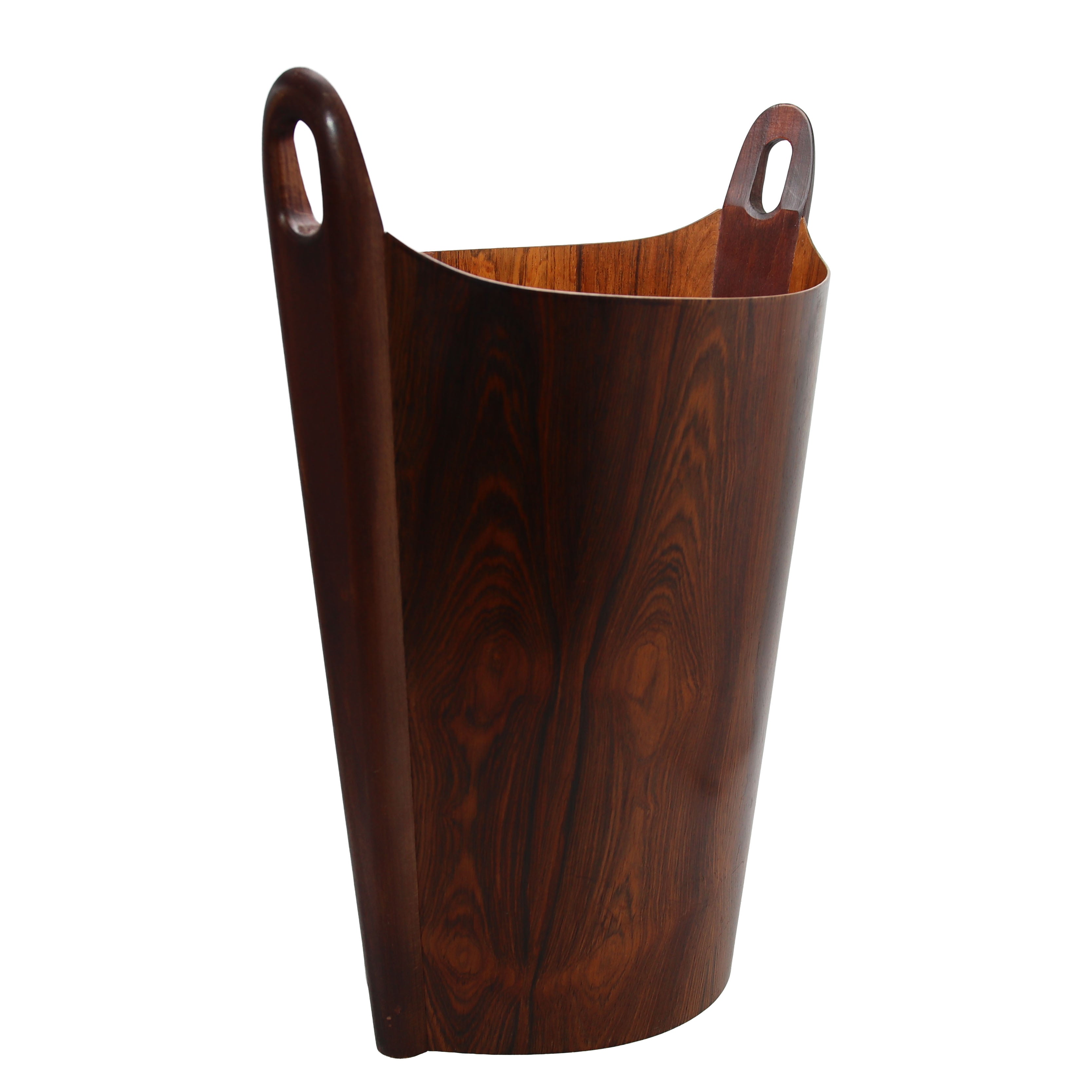 Einar Barnes Rosewood Norwegian waste basket designed for P.S. Heggen, c. 1960