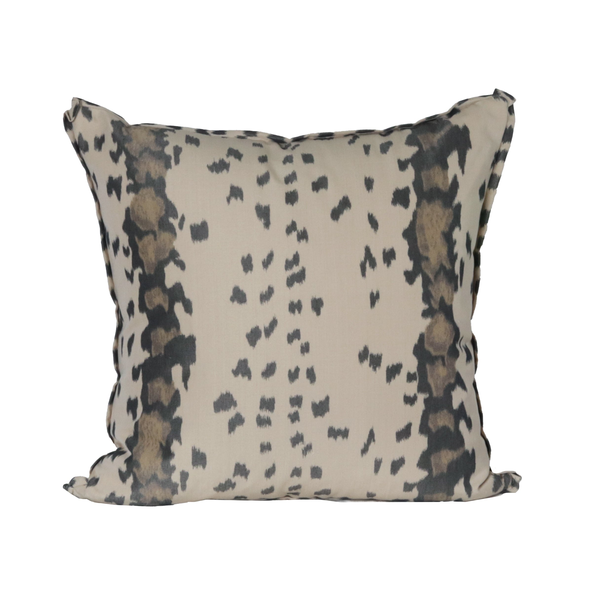 Pair of leopard patterned pillows