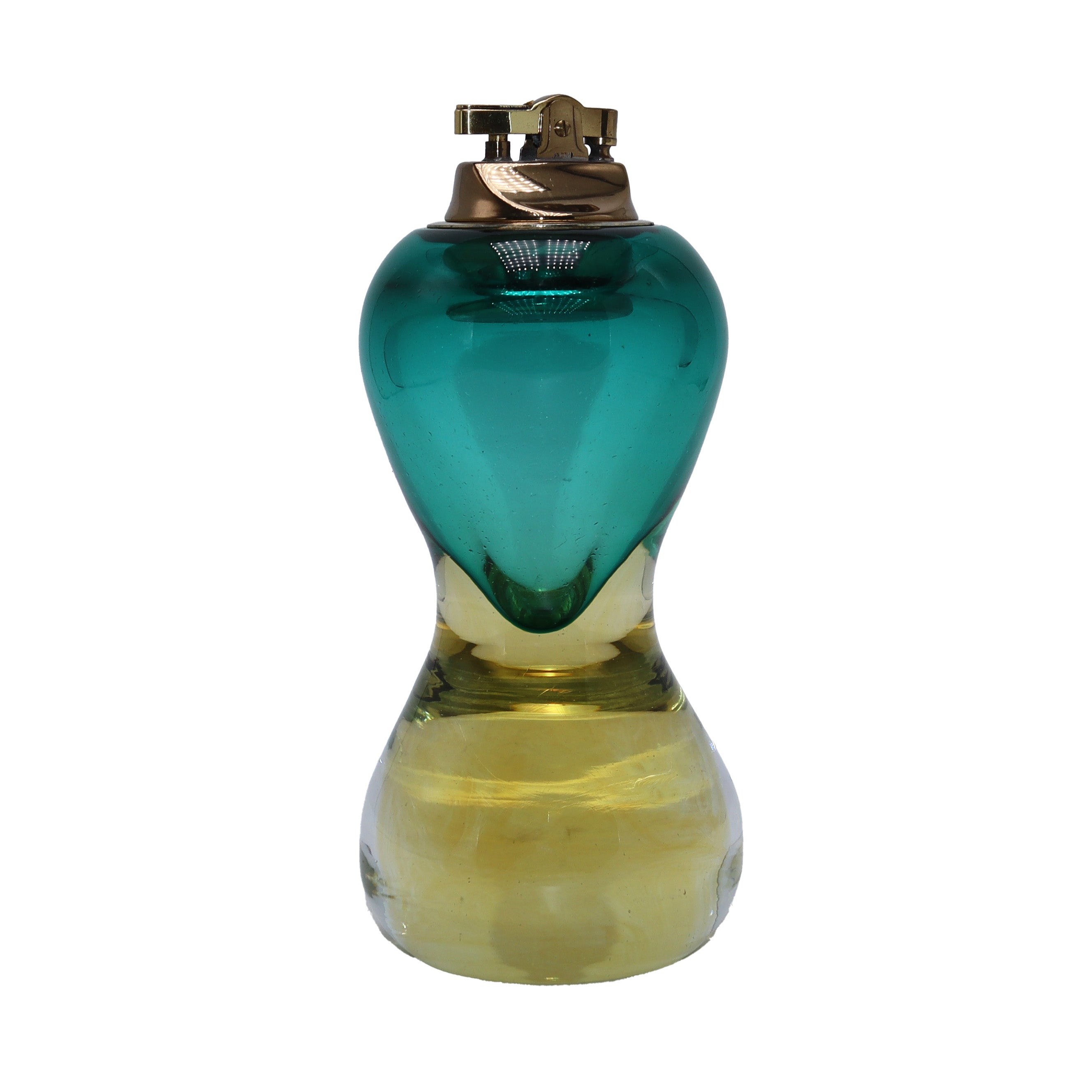 Italian Murano yellow and green lighter, c. 1960
