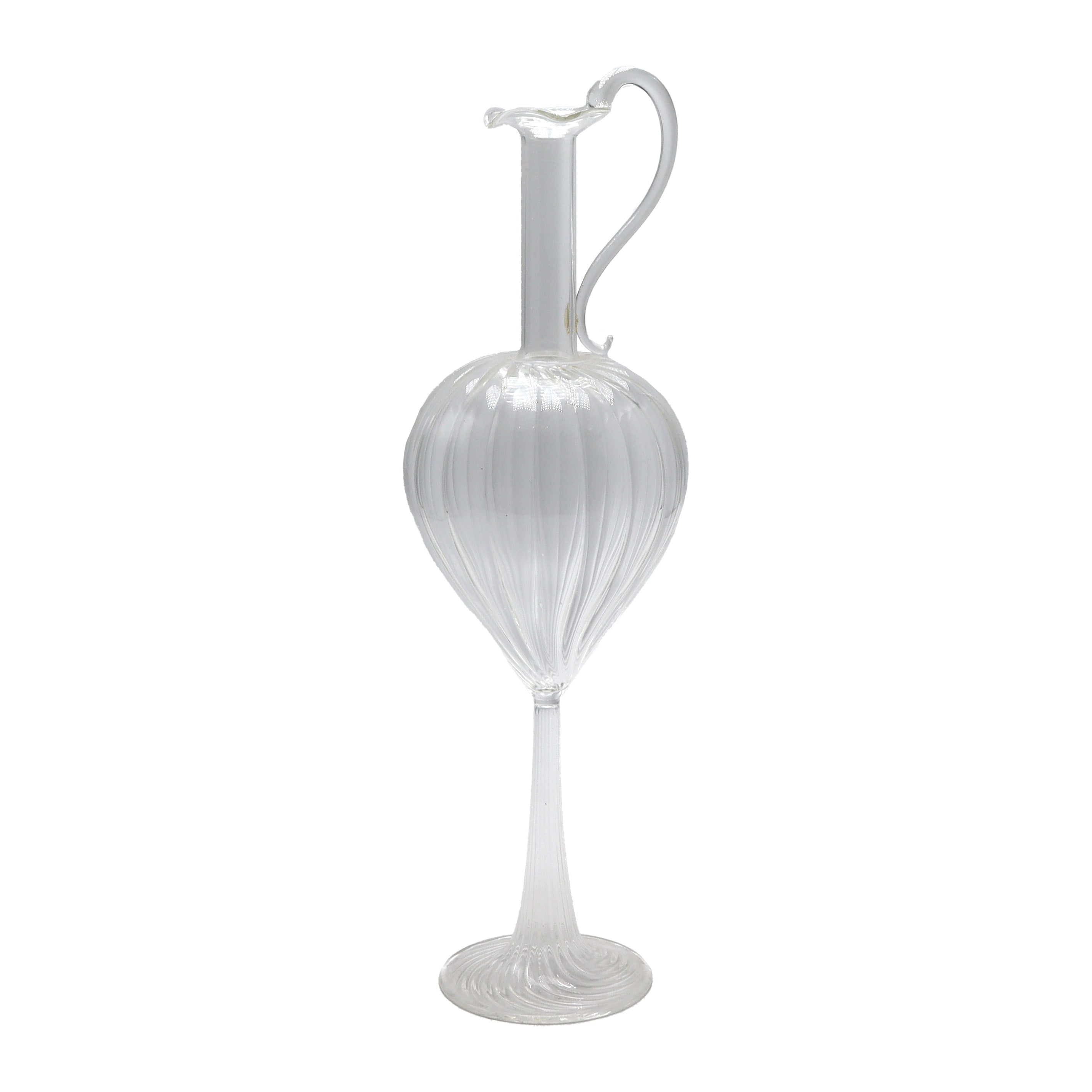 Venetian glass decanter with swirl detail, c. 1960