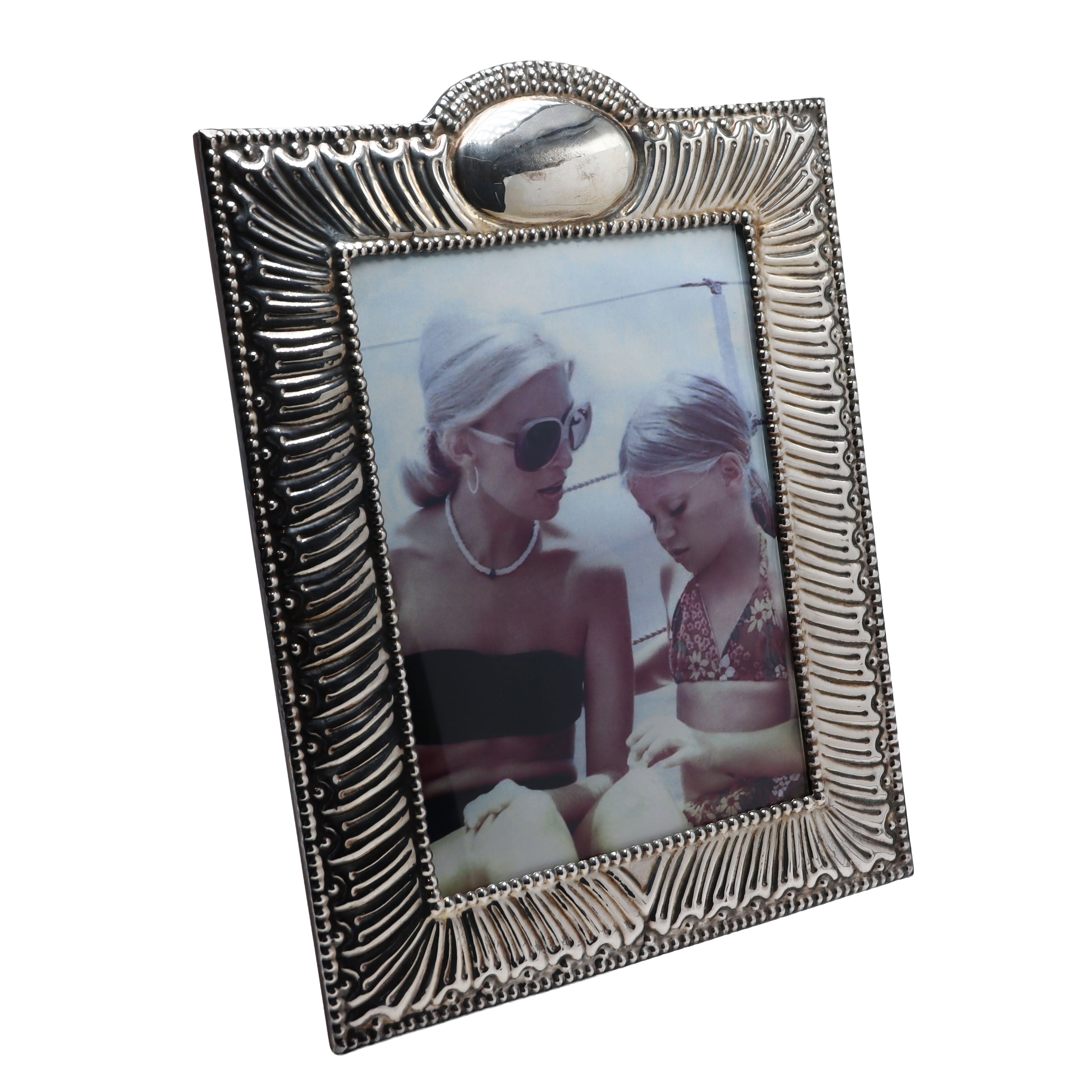 Sterling Silver vintage ornate frame, c. 1950