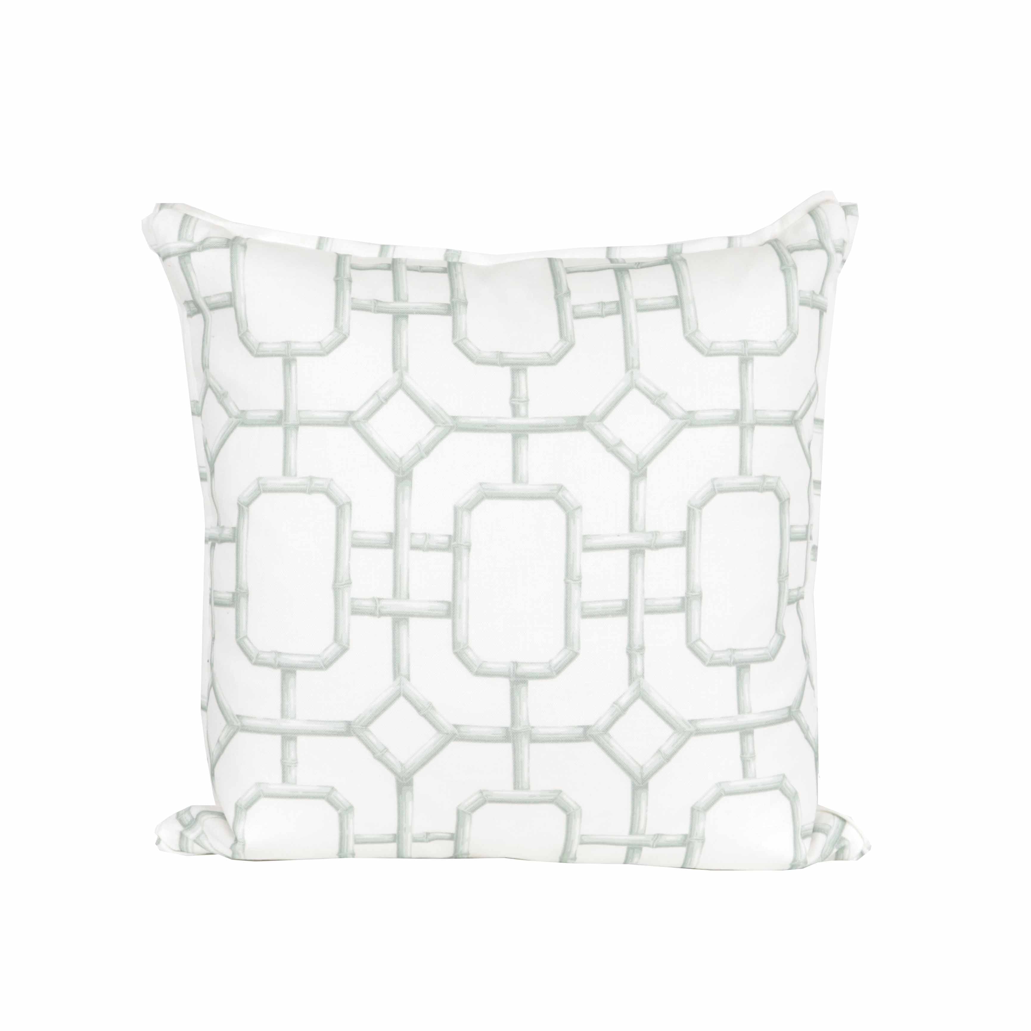 Single Jan Showers for Kravet Bambu Fret pillow in Leek