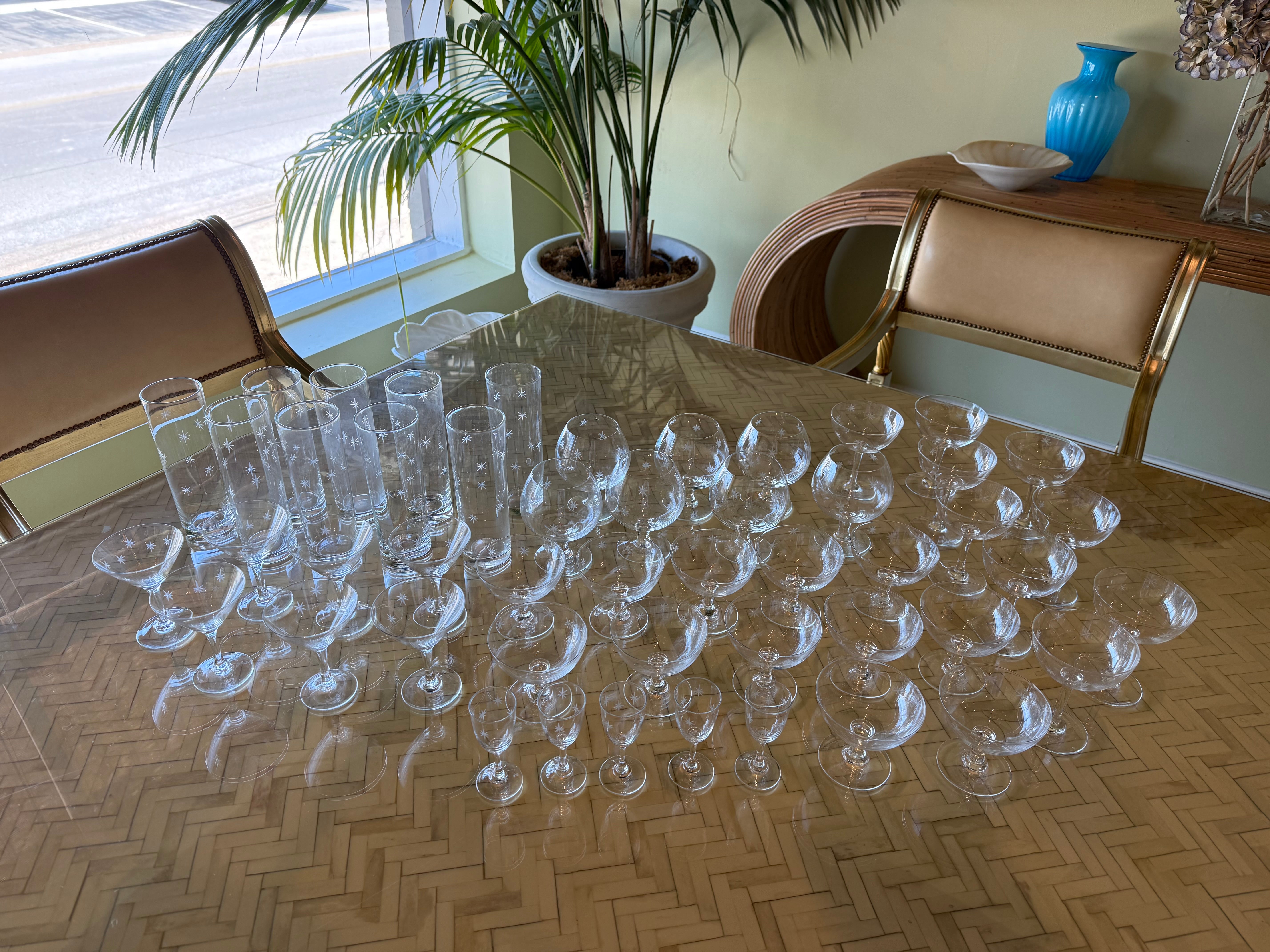 Set of Etoile glasses, c. 1950