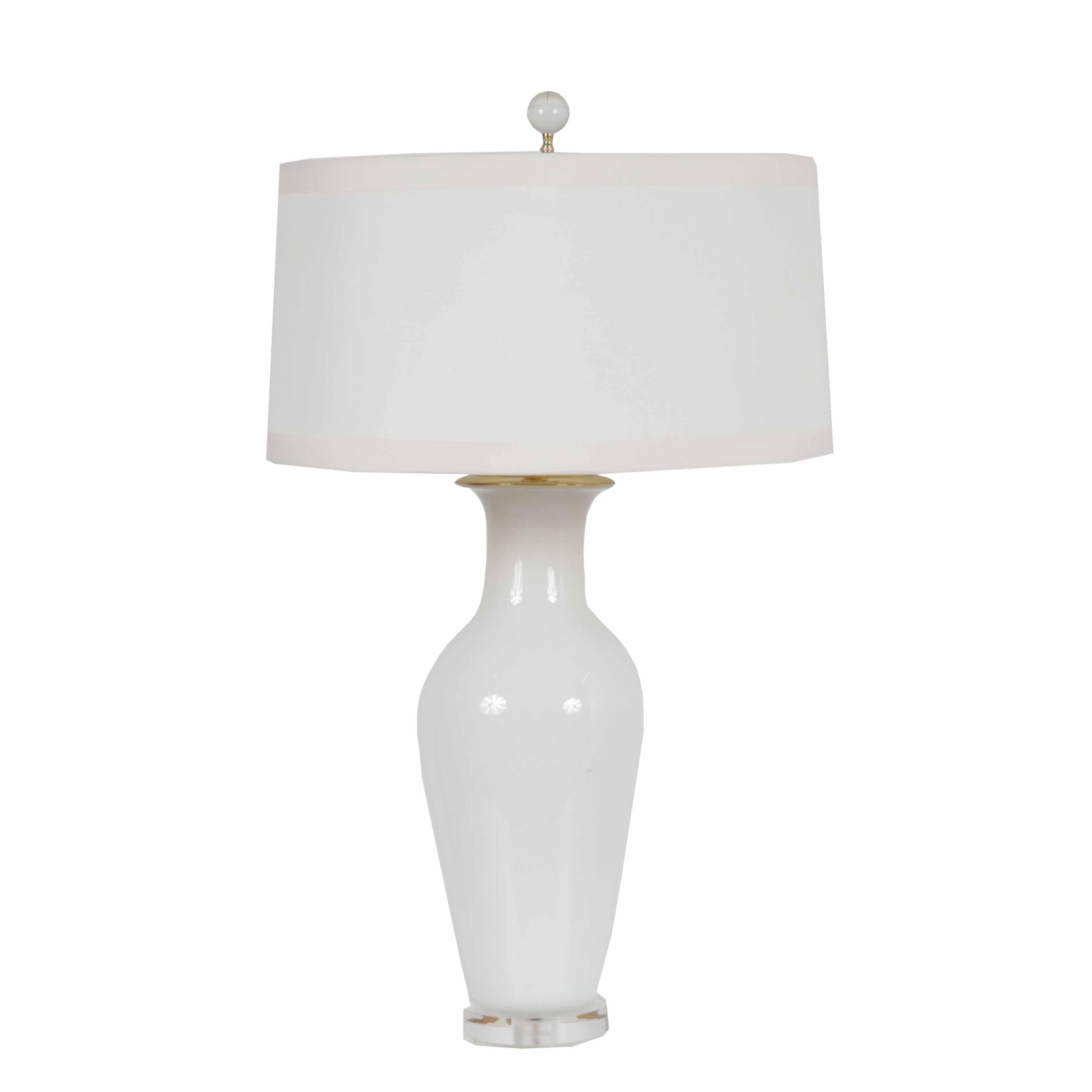 Vintage Ivory Marbro lamp, c. 1960